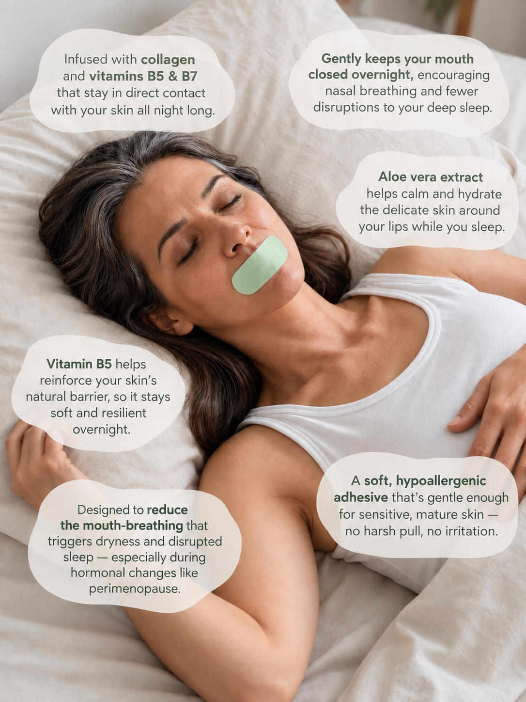 Quietly Mouth Tape | Collagen & Aloe Vera Infuse